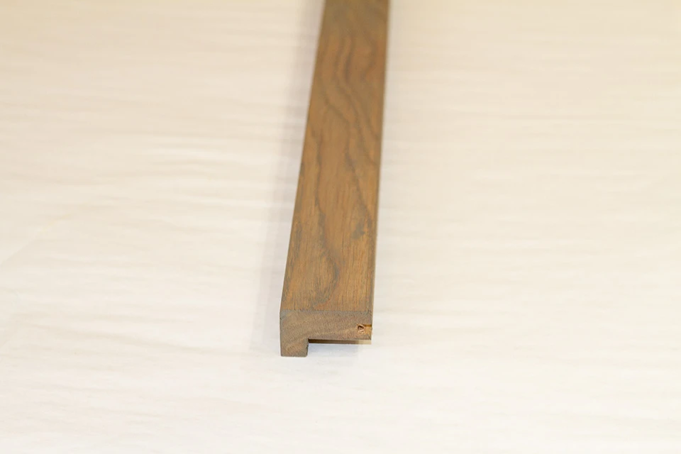 Solid Oak Square Stair Nosing Roma 25mm By 40mm By 1000mm 1 Solid Oak Square Stair Nosing Roma 25mm By 40mm By 1000mm