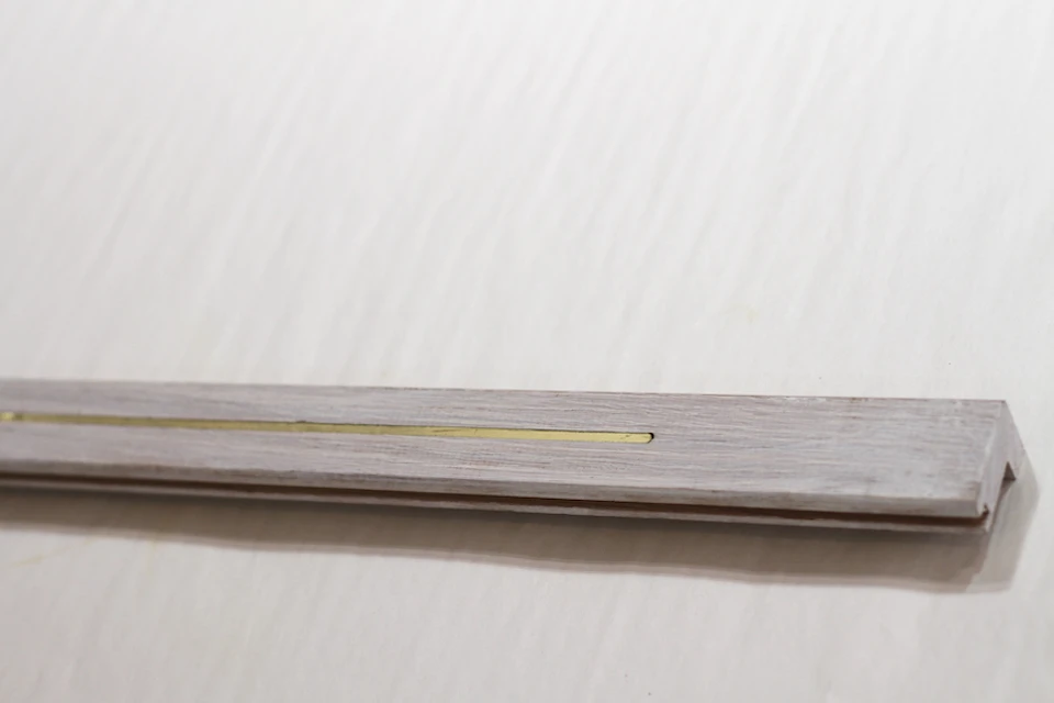 Solid Oak Square Stair Nosing With Brass Sunny White 25mm By 40mm By 1000mm 1 Solid Oak Square Stair Nosing With Brass Sunny White 25mm By 40mm By 1000mm