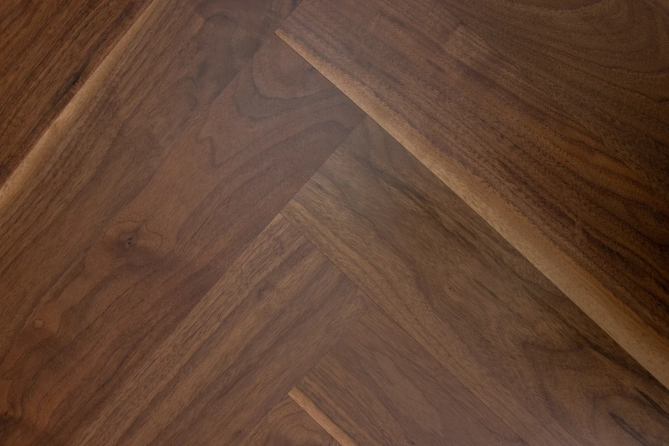Prime Engineered Flooring American Walnut Herringbone UV Lacquered 14/3mm By 97mm By 582mm 3 Prime Engineered Flooring American Walnut Herringbone UV Lacquered 14/3mm By 97mm By 582mm - Image 3