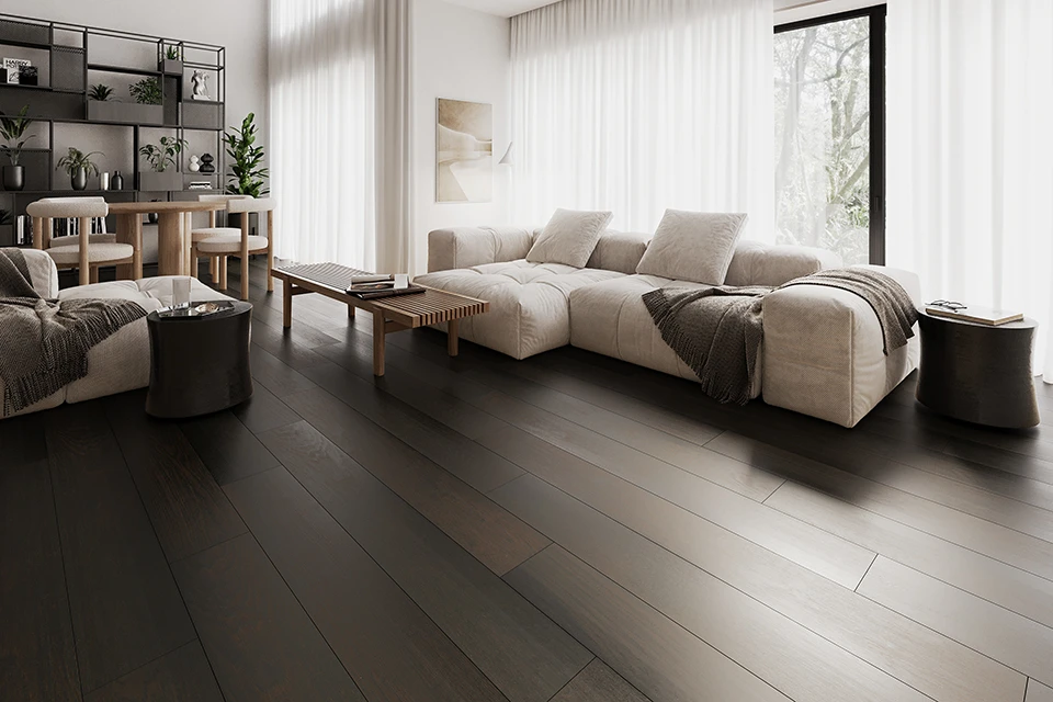 Natural Engineered Flooring Oak Black Tea UV Oiled 15/4mm By 220mm By 2200mm 1 Natural Engineered Flooring Oak Black Tea UV Oiled 15/4mm By 220mm By 2200mm