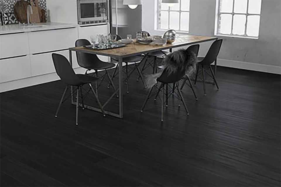 Supremo Diamond Luxury Click Vinyl Rigid Core Flooring Ebony With Built In Underlay 8mm By 178mm By 1220mm 1 Supremo Diamond Luxury Click Vinyl Rigid Core Flooring Ebony With Built In Underlay 8mm By 178mm By 1220mm