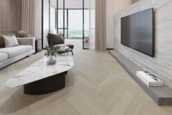 Prime Engineered Flooring Oak Herringbone Ribolla Brushed Uv Lacquered 14/3mm By 90mm By 600mm