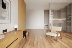 Natural Engineered Flooring Oak Brushed UV Lacquered 14/3mm By 190mm By 400-1500mm