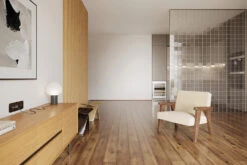 Natural Engineered Flooring Oak Light Smoked Brushed UV Oiled 14/3mm By 190mm By 1900mm