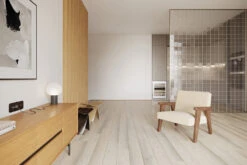 Natural Engineered Flooring Oak Double White Brushed UV Lacquered 14/3mm By 190mm By 1900mm