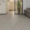 Prime Engineered Flooring Oak Herringbone Silver Stone Brushed Uv Matt Lacquered 14/3mm By 120mm By 600mm