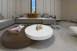 Prime Engineered Flooring Oak Herringbone Silver Stone Brushed Uv Matt Lacquered 14/3mm By 120mm By 600mm -Best Flooring Store fl4468 4