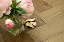 Natural Engineered Flooring Oak Herringbone Cognac Uv Oiled 13/4mm By 140mm By 700mm