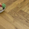Natural Engineered Flooring Oak Herringbone Light Smoked Brushed UV Oiled 15/4mm By 90mm By 600mm