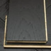 Natural Engineered Flooring Oak Herringbone Jet Black Brushed UV Lacquered 15/4mm By 90mm By 600mm