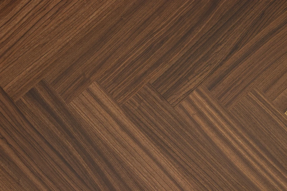 Prime Engineered Flooring African Walnut Herringbone Brushed Matt UV Lacquered 14/3mm By 97mm By 790mm 3 Prime Engineered Flooring African Walnut Herringbone Brushed Matt UV Lacquered 14/3mm By 97mm By 790mm - Image 3