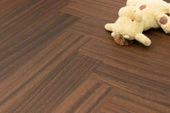Prime Engineered Flooring African Walnut Herringbone Brushed Matt UV Lacquered 14/3mm By 97mm By 790mm