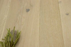 Natural Engineered Flooring Oak Polar Light Sand Brushed UV Oiled 14/4mm By 250mm By 790-2400mm FSC 100% Certificate : NC-COC-054381