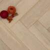 Select Engineered Flooring Oak Click Herringbone Latte Light Brushed UV Lacquered 12/3mm By 120mm By 600mm