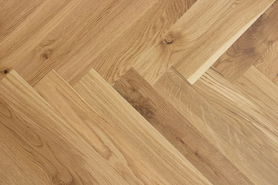 Natural Engineered Flooring Oak Herringbone UV Lacquered No Bevel 10/3mm By 70mm By 490mm 4 Natural Engineered Flooring Oak Herringbone UV Lacquered No Bevel 10/3mm By 70mm By 490mm - Image 4