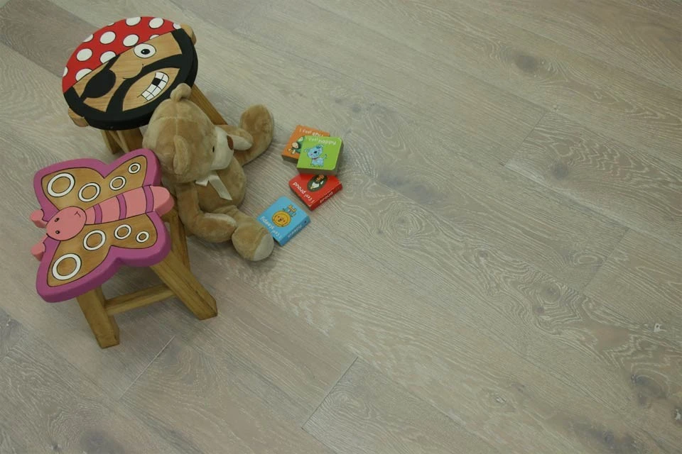 Natural Engineered Flooring Oak Sunny White Brushed UV Oiled 14/3mm By 190mm By 1900mm 2 Natural Engineered Flooring Oak Sunny White Brushed UV Oiled 14/3mm By 190mm By 1900mm - Image 2