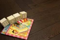 Rustic Engineered Flooring Oak Herringbone Black Tea Brushed UV Oiled 15/4mm By 90mm By 600mm