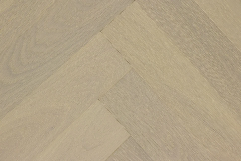 Prime Engineered Flooring Oak Herringbone Double White Brushed UV Lacquered 14/3mm By 98mm By 588mm 3 Prime Engineered Flooring Oak Herringbone Double White Brushed UV Lacquered 14/3mm By 98mm By 588mm - Image 3