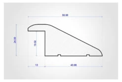 Reducer Solid Oak Unfinished 24mm By 960mm -Best Flooring Store reducer solid oak unfinished 24mm by 960mm