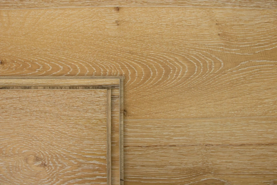 Natural Engineered Flooring Oak White Washed Brushed UV Lacquered 14/3mm By 190mm By 1900mm 5 Natural Engineered Flooring Oak White Washed Brushed UV Lacquered 14/3mm By 190mm By 1900mm - Image 5