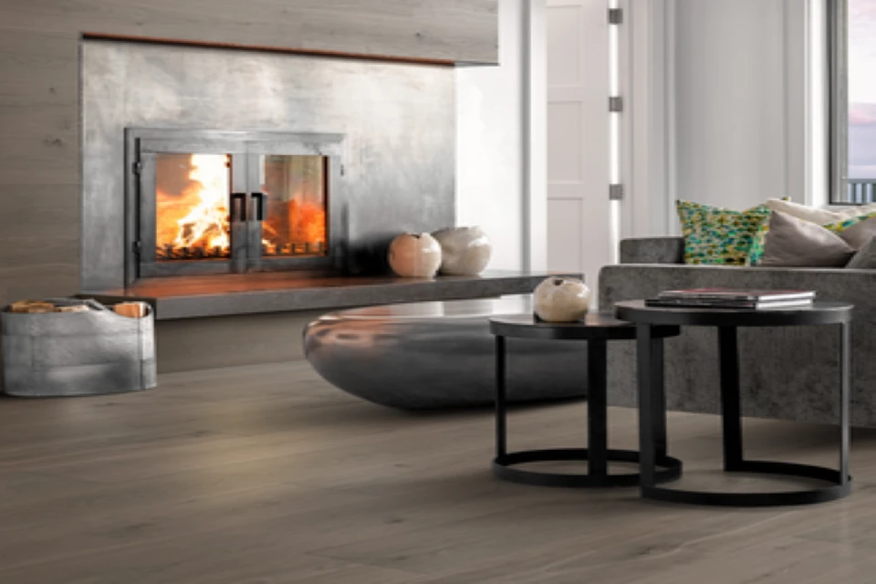 BJELIN Hardened Oak Wood Flooring Click Mineral Grey UV Lacquer 11.3/0.6mm By 206mm By 2200mm 4 BJELIN Hardened Oak Wood Flooring Click Mineral Grey UV Lacquer 11.3/0.6mm By 206mm By 2200mm - Image 4